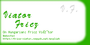 viator fricz business card